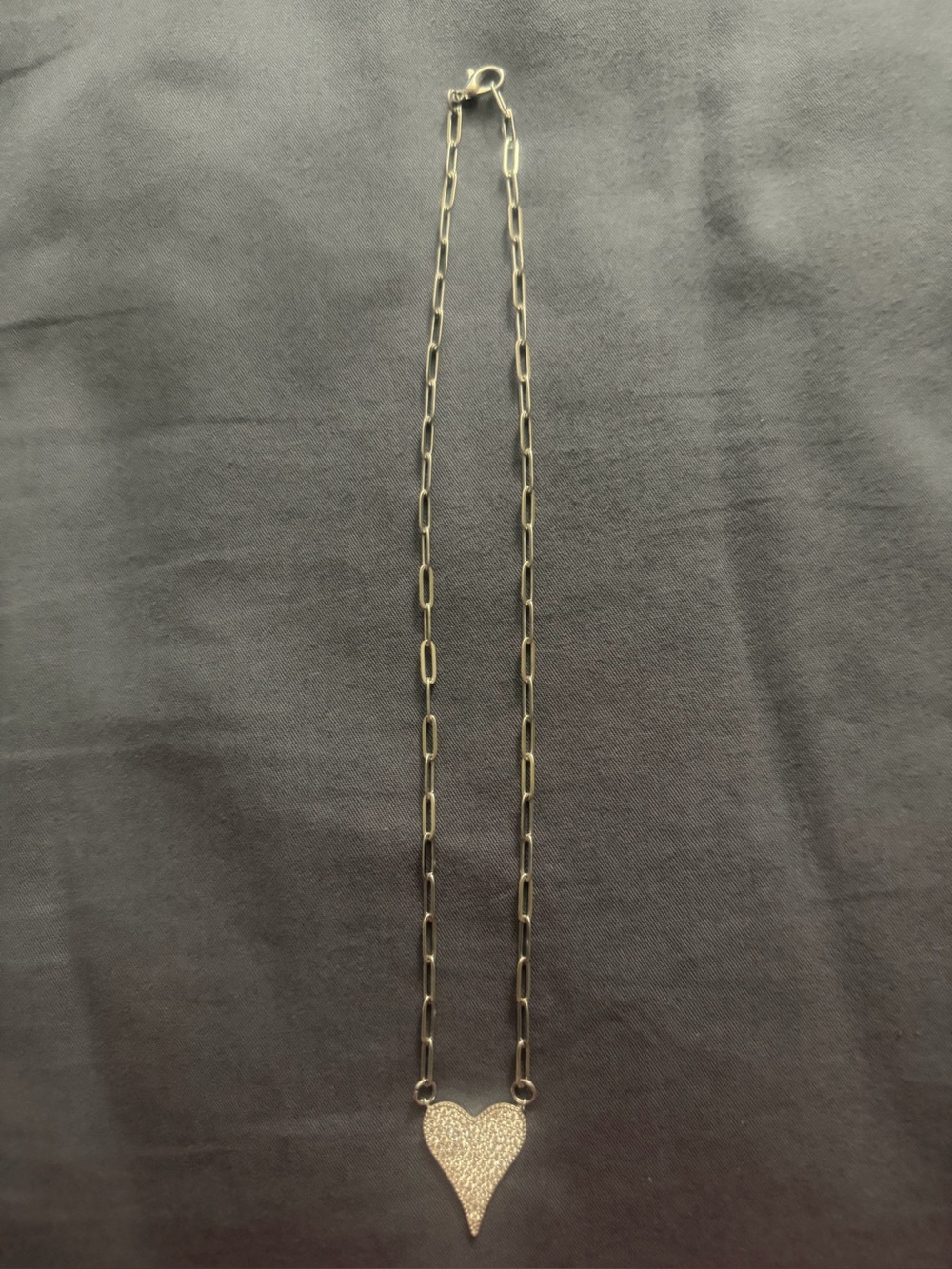Delicate Silver Heart Pendant Necklace - Women Jewelry